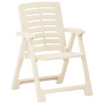 Vidaxl chaises de jardin 2 pcs plastique blanc