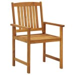 Vidaxl chaises de jardin 8 pcs bois d'acacia solide Vidaxl chaises de jardin 8 pcs bois d'acacia solide