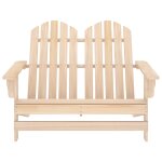 Vidaxl chaise de jardin adirondack 2 places bois de sapin massif