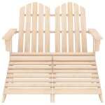 Vidaxl chaise de jardin adirondack 2 places et repose - pied sapin