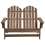 Vidaxl chaise de jardin adirondack 2places bois de sapin massif marron Vidaxl chaise de jardin adirondack 2places bois de sapin massif marron