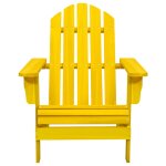 Vidaxl chaise de jardin adirondack bois de sapin massif jaune