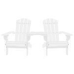 Vidaxl chaises de jardin adirondack avec table bois de sapin blanc