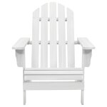 Vidaxl chaise de jardin bois blanc