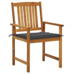 Vidaxl chaises de jardin avec coussins 8 pcs bois d'acacia solide Vidaxl chaises de jardin avec coussins 8 pcs bois d'acacia solide