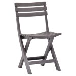 Vidaxl chaises de jardin pliables 2 pcs plastique mocha Vidaxl chaises de jardin pliables 2 pcs plastique mocha