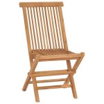 Vidaxl chaises de jardin pliables 4 pcs bois de teck massif Vidaxl chaises de jardin pliables 4 pcs bois de teck massif