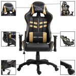 Vidaxl chaise de jeu dor similicuir