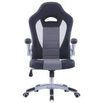 Vidaxl chaise de jeu noir similicuir