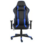 Vidaxl chaise de jeu pivotante bleu pvc