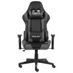 Vidaxl chaise de jeu pivotante gris pvc