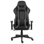 Vidaxl chaise de jeu pivotante gris pvc