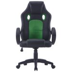 Vidaxl chaise de jeu vert similicuir