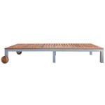 Vidaxl chaise longue bois d'acacia solide Vidaxl chaise longue bois d'acacia solide