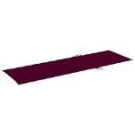 Vidaxl chaise longue de jardin avec coussin bois d'acacia solide