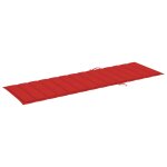 Vidaxl chaise longue de jardin avec coussin bois d'acacia solide