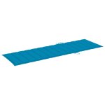 Vidaxl chaise longue de jardin avec coussin bois d'acacia solide
