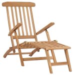 Vidaxl chaises longues de jardin et repose - pied et table bois de teck