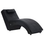 Vidaxl chaise longue de massage avec oreiller marron similicuir Vidaxl chaise longue de massage avec oreiller marron similicuir