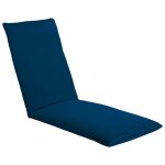 Vidaxl chaise longue pliable tissu oxford bleu marine