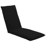 Vidaxl chaise longue pliable tissu oxford noir