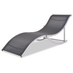 Vidaxl chaises longues pliantes 2 pcs aluminium et textilne