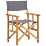 Vidaxl chaises de metteur en scne 2 pcs bois massif d'acacia