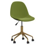 Vidaxl chaise pivotante de bureau vert clair velours