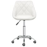 Vidaxl chaises pivotantes de salle à manger 4 pcs blanc similicuir Vidaxl chaises pivotantes de salle à manger 4 pcs blanc similicuir