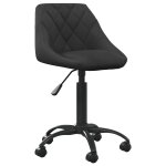 Vidaxl chaises pivotantes de salle à manger 4 pcs noir velours Vidaxl chaises pivotantes de salle à manger 4 pcs noir velours