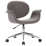 Vidaxl chaise pivotante de salle à manger gris tissu Vidaxl chaise pivotante de salle à manger gris tissu