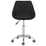 Vidaxl chaise pivotante de salle à manger noir similicuir Vidaxl chaise pivotante de salle à manger noir similicuir
