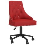 Vidaxl chaise pivotante de salle à manger rouge bordeaux velours Vidaxl chaise pivotante de salle à manger rouge bordeaux velours