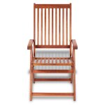 Vidaxl chaises pliables de jardin 2 pcs bois solide d'acacia marron