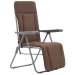 Vidaxl chaises pliables de jardin avec coussins 2 pcs marron Vidaxl chaises pliables de jardin avec coussins 2 pcs marron