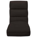 Vidaxl chaise pliable de sol marron similicuir Vidaxl chaise pliable de sol marron similicuir