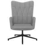 Vidaxl chaise de relaxation gris clair tissu