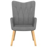 Vidaxl chaise de relaxation gris fonc� tissu