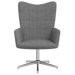 Vidaxl chaise de relaxation gris fonc� tissu