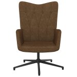 Vidaxl chaise de relaxation marron tissu
