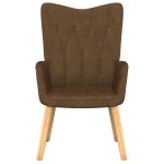 Vidaxl chaise de relaxation marron tissu