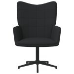 Vidaxl chaise de relaxation noir tissu Vidaxl chaise de relaxation noir tissu