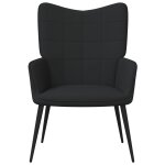Vidaxl chaise de relaxation noir tissu Vidaxl chaise de relaxation noir tissu