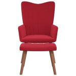 Vidaxl chaise de relaxation avec repose - pied rouge bordeaux velours Vidaxl chaise de relaxation avec repose - pied rouge bordeaux velours