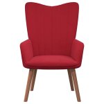 Vidaxl chaise de relaxation rouge bordeaux velours Vidaxl chaise de relaxation rouge bordeaux velours