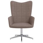 Vidaxl chaise de relaxation taupe tissu