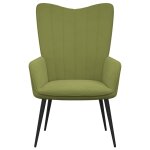 Vidaxl chaise de relaxation vert clair velours