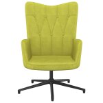 Vidaxl chaise de relaxation vert tissu Vidaxl chaise de relaxation vert tissu