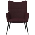Vidaxl chaise de relaxation violet tissu