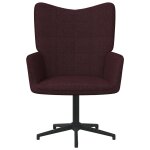 Vidaxl chaise de relaxation violet tissu